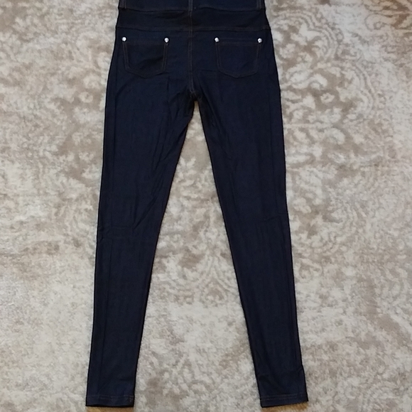 !!NEW!!Women's Pull-On Slimming Jeggings, By:Chalmons, Navy Jean, SIZE:Small - Picture 2 of 7